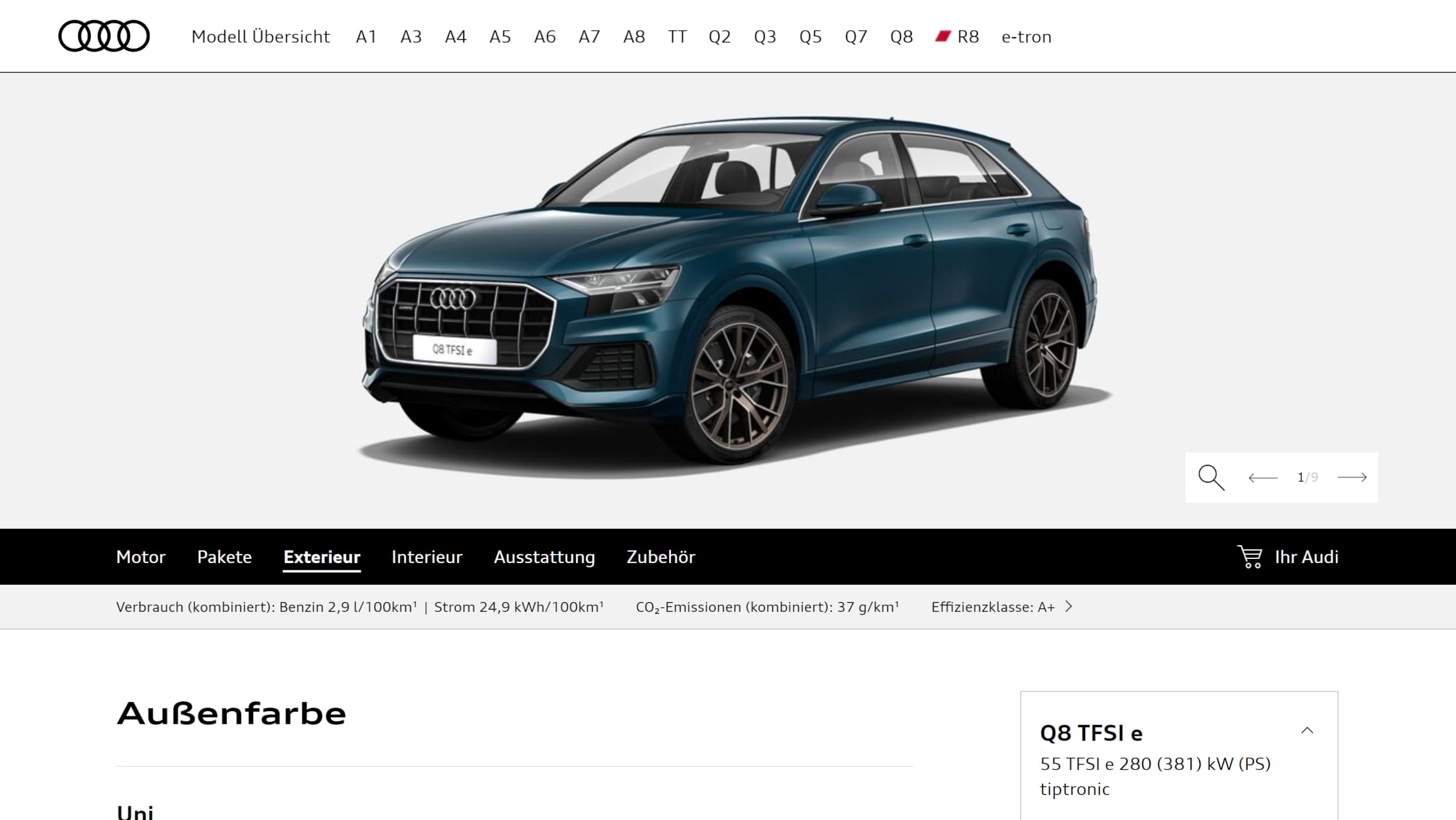 Audi Car Configurator