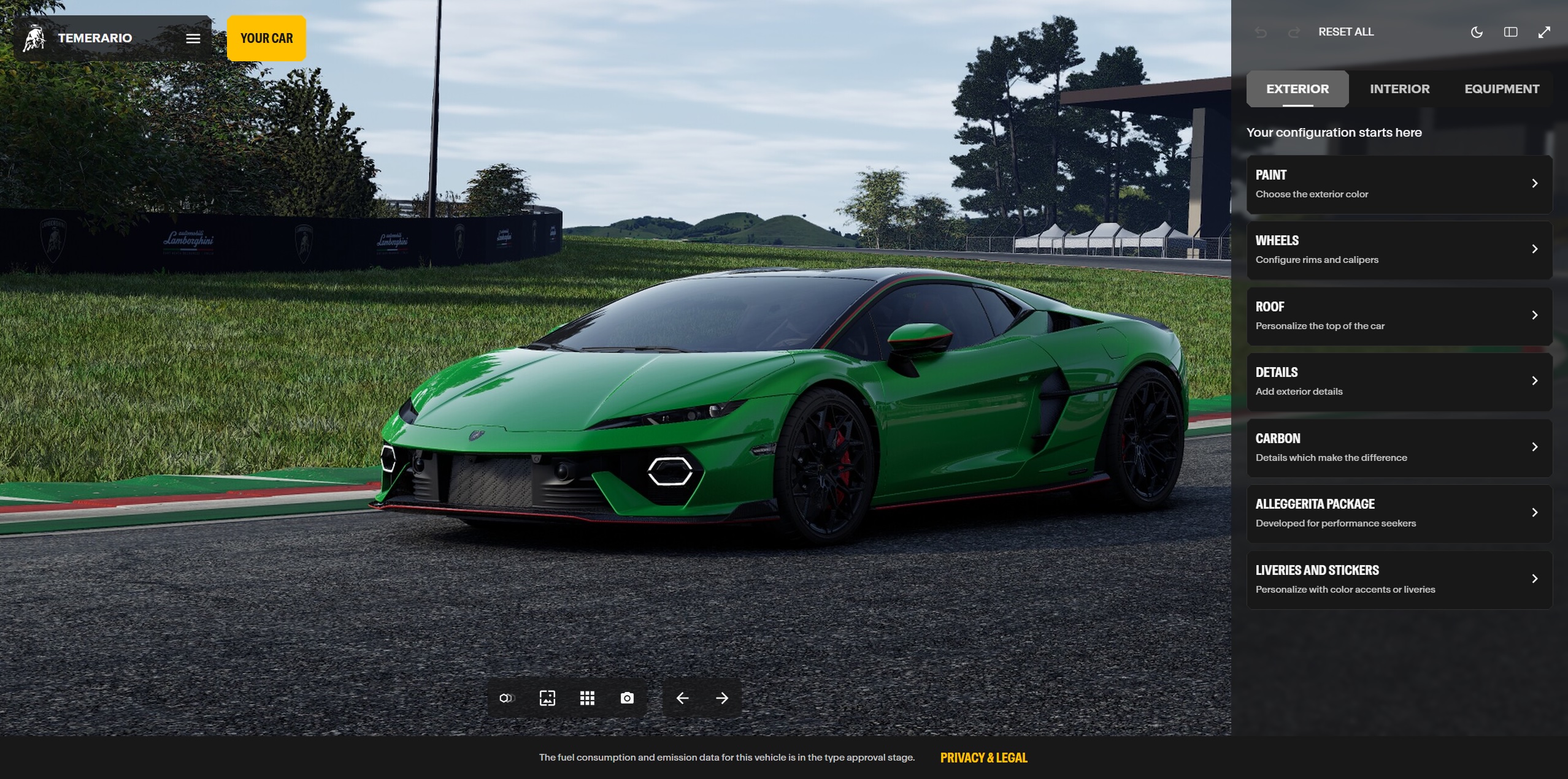 Lamborghini Car Configurator