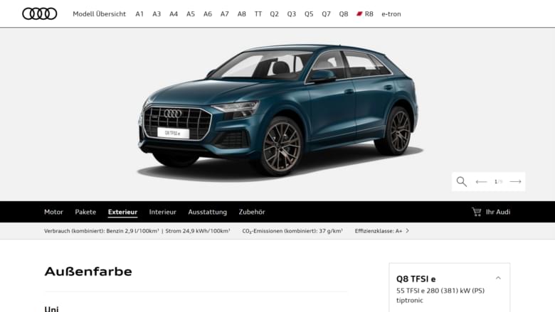 Audi Car Configurator