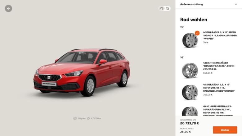 SEAT Car Configurator